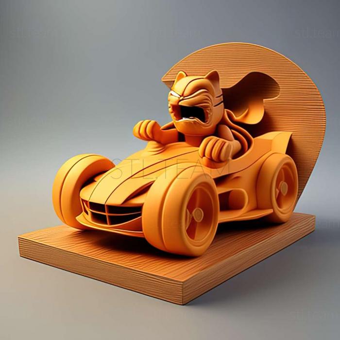 3D model Garfield Kart Furious Racing game (STL)